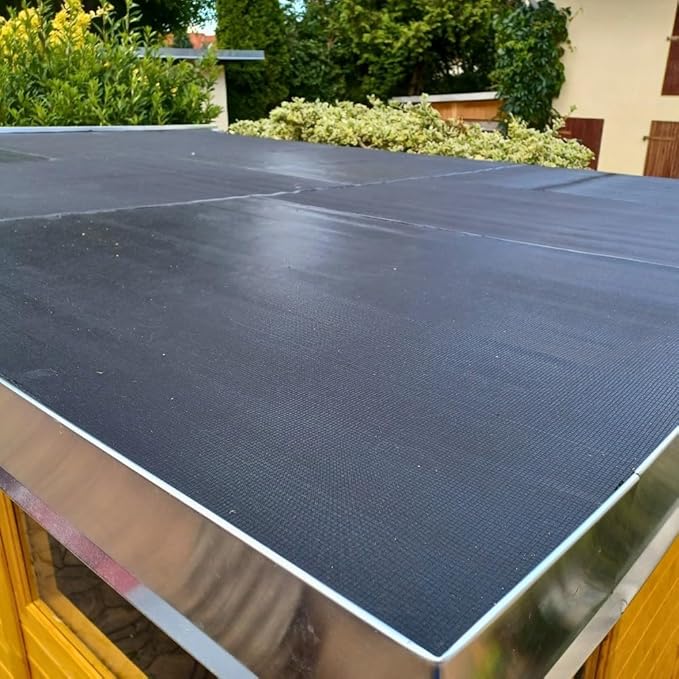 HSS EPDM Waterproofing Membrane EasyStick - Reinforced - Waterproof - self-Adhesive - Longlasting flatroof Sheet - Black - 39 inch x 16 feet