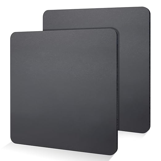 2 Pcs 10" x 10"x1/4" Steel Plate, A36 Square Hot Rolled Steel Base Plate, 1/4 Inch Thick Weldable Metal Plates for Structural Support and Industrial Use