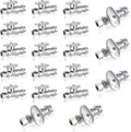 20-Pack GUOFIS Straight Stop Valve,1/2" Nominal Press Inlet x 3/8" OD Compression Outlet,1/4-Turn Shut-off Valve for Potable Water(Chrome Plated)(VALVE397-20Pack)