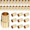 (30-Pack) PEX Fittings, Pex 1"x3/4" Female Sweat Copper Adapter, Brass Crimp Fittings, for PEX Tubing Pipe Plumbing, ASTM F1807