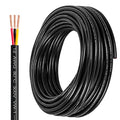 12 Gauge Wire 3 Conductor,12 AWG Electrical Wire Stranded PVC Cord Oxygen-Free Copper Cable,50FT 3 Core Pure Copper Flexible Cable Wire for LED Lamp Lighting Strips Automotive (12AWG-3C, 50FT)…