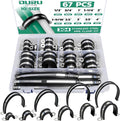 67pcs Pipe Clamp Assortment Kit 304 Stainless Steel, 10 Sizes (1/2"-4") Heavy Duty Rubber Cushioned Insulated Pipe Strap, U Bracket Clamp Conduit Clamp for Automotive, Wire & Tube