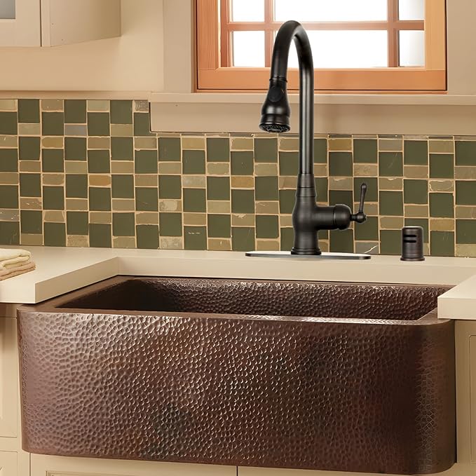 Akicon Kitchen Dishwasher Air Gap Cap, Brass Air Gap Cover for Replacement - Match with Akicon Faucet (Oil Rubbed Bronze)