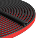 20FT Weather Stripping Door Seal - Self Adhesive Weather Insulation Strip Weatherstripping Silicone D Shaped Seal Strip Door Frame Gap Filler/Window Soundproofing