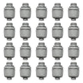 Conduit Connectors, 1/2 Inch Liquid Tight Connector NPT Non-Metallic for PVC Electrical Flexible Conduit Fittings, 180 Degree Straight, UL Listed for Home Outdoor Tubes Tools, Grey (20-Pack)
