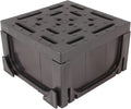 URA WATER - Four-Way Connector for Black Plastic Drain UA-100 Series