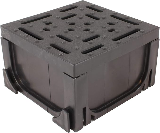 URA WATER - Four-Way Connector for Black Plastic Drain UA-100 Series