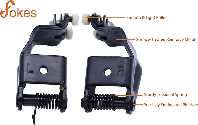 fokes Sliding Door Roller Assembly Fits for Odyssey EX EX-L Touring 2005-2010 Replace# Left 72561-SHJ-A21, 924-128 & Right 72521-SHJ-A21, 924-129