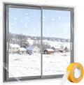 Window Insulation for Winter - 48''x203'' Plastic for Winterizing Windows, Fit up to 3 Windows Insulation Kit, High-Clarity