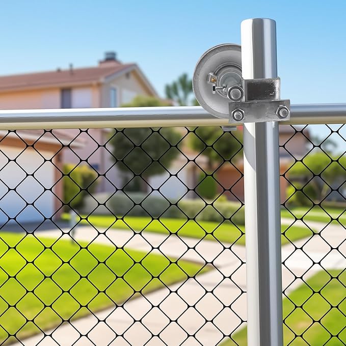 Sliding Gate Rollers, 5" Galvanized Steel Pipe Track Wheels for Chain Link Sliding Gates, Fits 1-7/8" and 1-5/8" Gate Frames & Track Pipes, Single U Bolt Hardware, Pack of 2