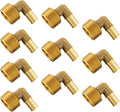 (Pack of 10) EFIELD Pex 1/2"x1/2" Male Threaded NPT Elbow Brass Crimp Fittings, ASTM F1807,(PEX1807096)
