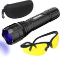 COSOOS Air Conditioner Leak Detector Kit, Rechargeable UV Detection Tool with Protective Glasses, Portable Bag for Automotive Auto Oil AC UV Dye