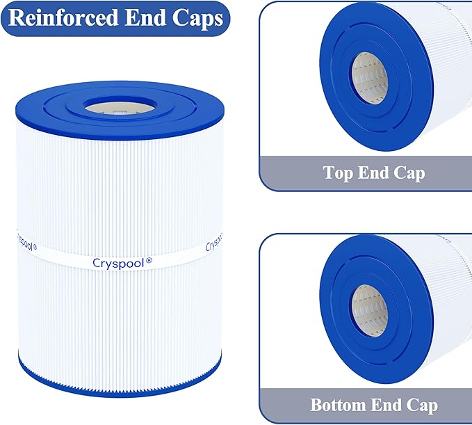 Cryspool® 08020 Filter Compatible with Watkins 31114, Hot Spot Spa Filter, C-8465, FC-3960, 71827, 71828, Watkins 65 Sq. Ft Spa Filter Cartridge, 1 Pack