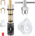Cartridge Replacement with Removal Tool & Faucet Handle, Compatible with Moen 1225/1225B & 96797 & 104421, Compatible with Moen Chateau Series and/Moentrol Single Handle Tub and Shower Valve