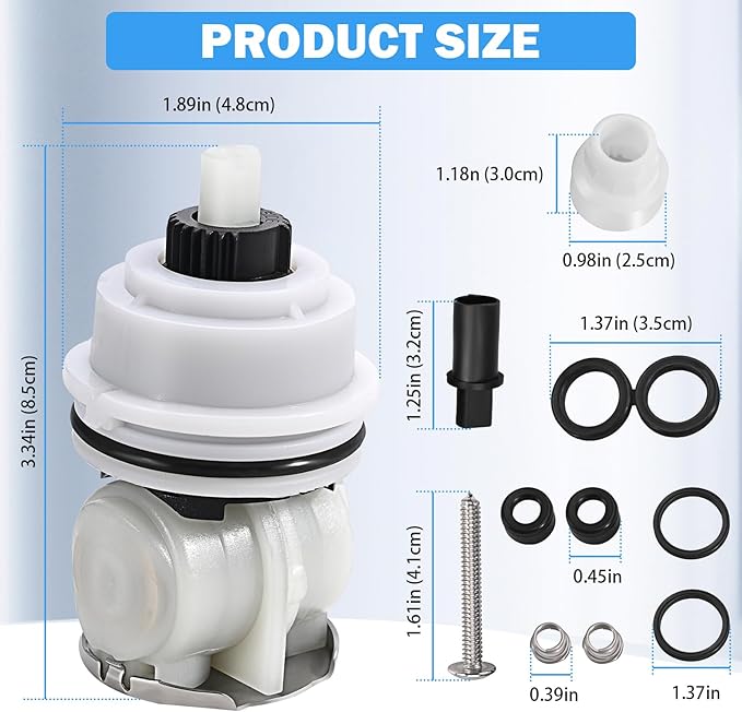 RP32104 Delta Shower Cartridge Replacement for Delta Monitor 1700 Series (1998-2005) Dual Function Bath Tub and Shower Faucet Parts Delta Shower Faucet Cartridge Assembly