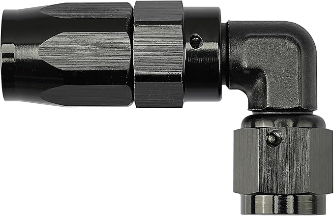 EVIL ENERGY 4AN Hose End Fitting 90 Degree Swivel Low Profile Forged Aluminum for CPE Braided Line