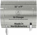 Best 11″ x 9″ Round Duct Access Panel with Neoprene Gasket, 16-Gauge Steel HVAC Duct Access Door, Plated Steel Pull and Catch, Mill/Aluminum Finish, Economical Access to Round Ducts, BA-RD-5090