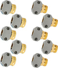 Garden Hose Repair Kit, 5 Sets Aluminum Alloy Garden Hose End Mender Kit with Zinc Clamp, Male and Female Repair Connector Fittings Fit 3/4 Inch and 5/8 Inch