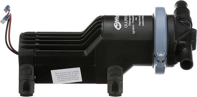 Whale Gulper 220 Graywater Pump - Manages Gray Waste in Boats & RV - 3.5 GPM Flow Rate - 12V/24V