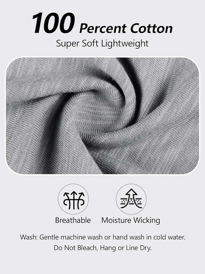 Women’s 100% Cotton Cropped Workout Tank Tops Soft Breathable Loose Fit Muscle Tank for Gym Yoga Running