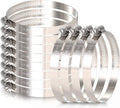 12Pack 3 inch Hose Clamp, Adjustable 304 Stainless Steel Duct Clamps Hose Clamp from 2-4/5"-3-7/10"/72-95mm, Metal Worm Drive Gear Duct Clamp for Air Ducting, Dryer Vent Hose, Fuel Line, Plumbing
