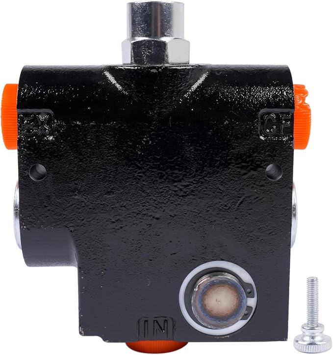 Hydraulic Adjustable Variable Flow Control Valve with Relief, 1/2'' NPT, 500 PSI-3000 PSI, 30GPM, Adjustable Ball Spring Relief Port, FCR51-1/2 PFC51-1/2