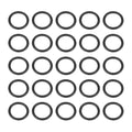 HARFINGTON 50pcs Nitrile Rubber O-Rings 19mm OD 14.2mm ID 2.4mm Width Metric Buna-N NBR Sealing Gasket Plumbing Sealing Repair O Rings for Car Auto Vehicle Repair Faucet Air Gas
