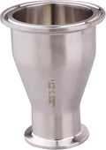 DERNORD Sanitary Fitting Reducer Fitting SUS304 Tri Clamp Ferrule Style 2.5" Tube OD to 1-1/2" Tube OD