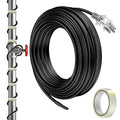 Pawfly 12 FT Heat Tape for Water Pipes, 8 W/ft 120 V Pipe Heating Tape, Self-Regulating Heat Trace for Pipe Freeze Protection, Heating Cable for Pipes Roofs, Keep Water Flowing at -40 °F