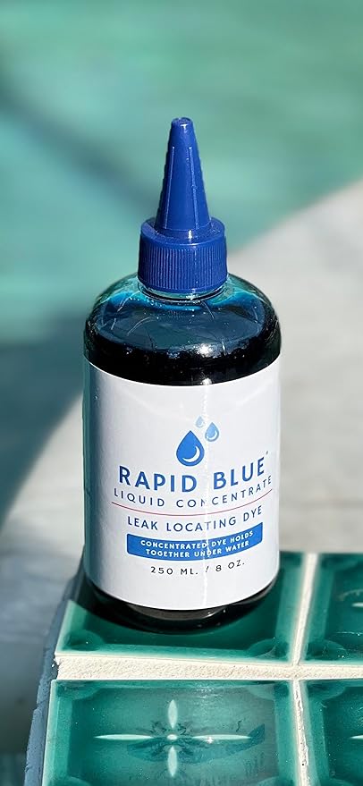 Liquid Concentrate Leak Locating Dye, Instant Blue Dye Liquid for Leak Detection in Toilets and Pools. Made in The USA