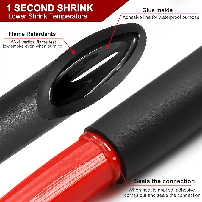 Chanzon 3:1 Ratio 5/8" (15mm) Heat Shrink Tubing - Marine Grade Waterproof Adhesive Lined - 4Ft Roll (1.22M Total Length) Clear/Transparent Polyolefin Sleeving Wrap Shrinking 3 to 1 Ratio 1pcs