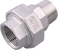 Cast Pipe Fittings Union - 3/4" NPT Female x 3/4" NPT Male Stainless Steel 304 Fitting,Class 150
