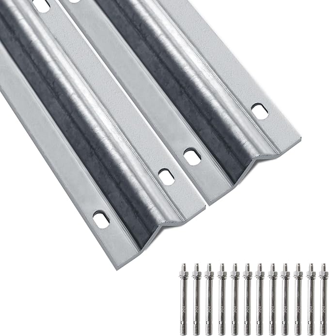 12ft Section Galvanized Inverted V Track | V- Track in 2 6 Foot Sections for Sliding Slide Gate | Driveway Gate Track