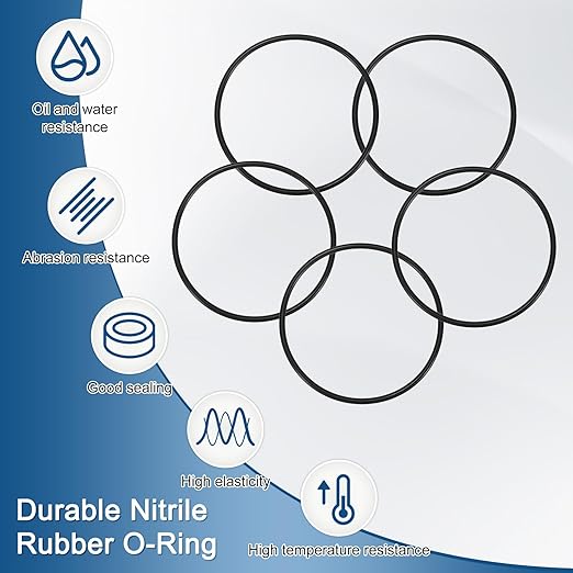 5-Pcak Nitrile Rubber O-Rings, 97mm ID, 105mm OD, 4mm Width, Metric Sealing Washer Gasket for Automotive Machine Plumbing/Faucet/Air or Gas Connections, Resists Oil and Heat