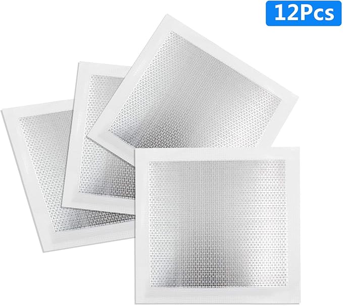 12pcs Drywall Repair Patch, 8" x 8" Drywall Patch Self Adhesive Aluminum Wall Repair Patch Kit