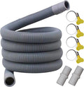 Washing Machine Drain Hose Set 3.3Ft Flexible Thickened Dishwasher Drain Hose Extension Kit for Camping Household Balcony Home
