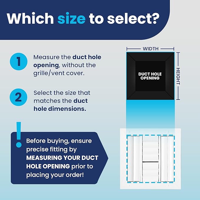 8x8 Inch (Duct Opening) Aluminum 4-Way Air Flow Vent – HVAC Vent Cover for Wall or Ceiling – Quiet HVAC Wall Register - Multi-Shutter Damper – Adjustable Curved Blade - Plastic Seal for Tight Fit