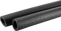 MECCANIXITY Foam Tube Sponge Protective Sleeve Black Seal Sleeve Polyethylene Pipe 30mm(1.2 Inch) ID for Pipe Insulation, Pack of 2