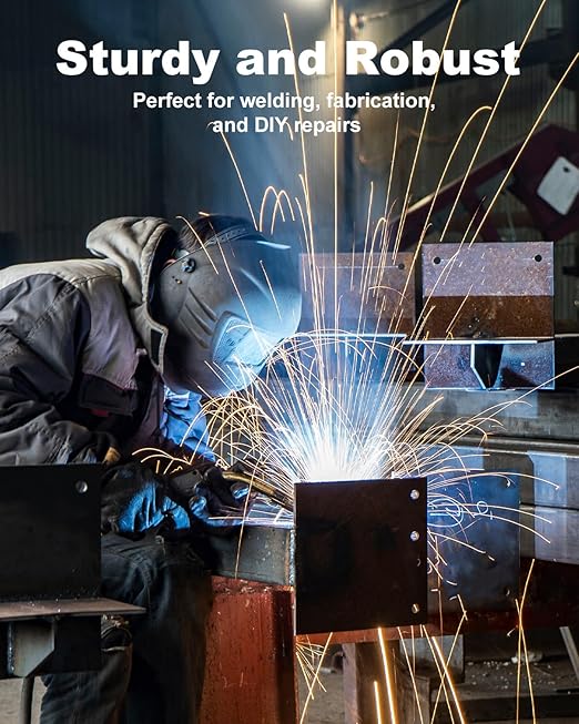 4 Pcs 1/8 Hot Rolled Steel Plates, 4in x 4in A36 Steel Base Plate, Square Weldable Metal Plates for Structural Support and Industrial Use