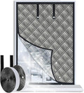 Gulrear 67"x59" Window Insulation Kit for Winter,3Layer Thermal Window Insulation Cover for Winterizing to Block Cold Drafts and Insulates,Features Velcro for Adjustable Fit for RV,Indoor Window