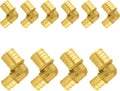 10-Pack PEX Fittings Niikappu 1"x3/4" Pex Elbow, Brass Crimp Pipe Fittings for PEX Pipes, ASTM F1807