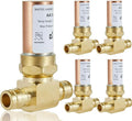 Water Hammer Arrestor,1/2Inch Tee Copper Water Arrestor,Pex-A Expansion Connection(5PACK,Copper Arrestor)(HAMMER008-5Pack)