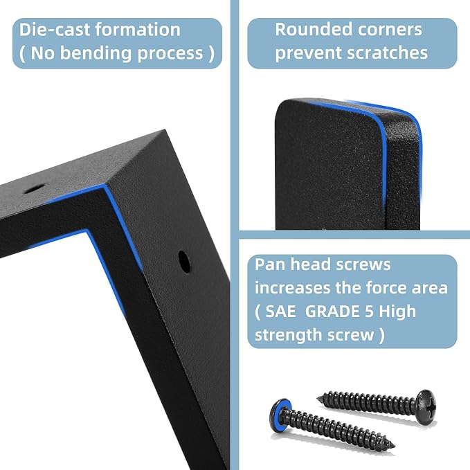 8 INCH x 4 INCH Shelf Support Bracket Heavy Duty, L Shelf Brackets ,max Load 88lbs, , Metal Brackets for Shelves, Counter Bracket ,Corner Brace,Pack of 4. (8 '' x 4 '' L-Shape)
