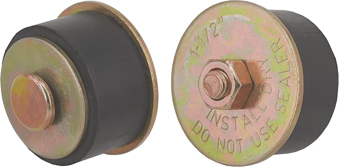 Automotive 2 pcs Neoprene Expansion Plug (1-1/2 inch to 1-5/8 inch) 38mm -41mm Rubber Freeze Plug