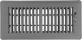 Shoemaker 4x10 Floor Register – Storm Gray Heavy Duty Metal Floor Vent Cover for Home Floors - Premium Forced Air Vent Covers