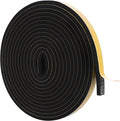 ToLanbbt Black Door Window Weather Stripping Self Adhesive Foam Tape High Density Foam Sealing Strip Window Insulation Weatherproof Gasket Tape for Doors and Windows (1/2" W X 1/4" T X 16.5')