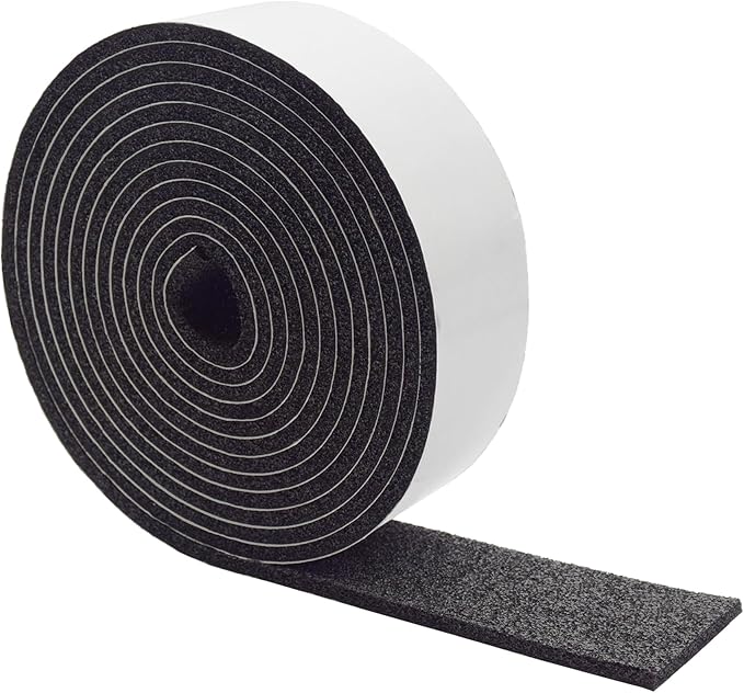 DOBTIM Pipe Insulation Foam Wrap Tape, self Adhesive with high Resilience for Pipe Insulation Wrap 13 Ft Long x 2 Inch Wide x 1/5 Inch Thick