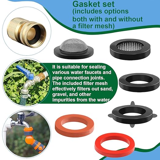 37 Sizes 1075Pcs Universal Plumbing Repair Kit Faucet washers & O-Rings & Sealing gaskets for Faucets, Hoses, Spigots and Other Home Plumbing fixtures with Pick Hook