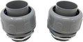 Sealproof 1-1/2-Inch Non-metallic Liquid Tight Straight Electrical Conduit Connector Fitting, UL Listed, 1-1/2" Dia, 2-Pack