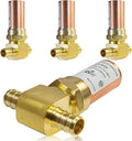 Water Hammer Arrestor,1/2Inch Tee Copper Water Arrestor,Pex Crimp Connection(4PACK,Copper Arrestor)(HAMMER010-4Pack)